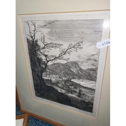 336 - Three Paul Sandby Etchings Dated 1750 Scenes of Edinburgh Arthur's Seat, Leith, In the Meadows these... 