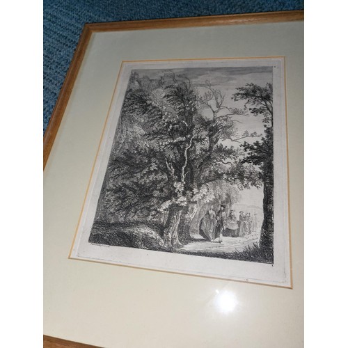 336 - Three Paul Sandby Etchings Dated 1750 Scenes of Edinburgh Arthur's Seat, Leith, In the Meadows these... 