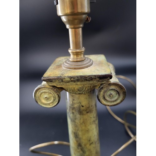 113 - Metal Column Lamp Base Height 31cm