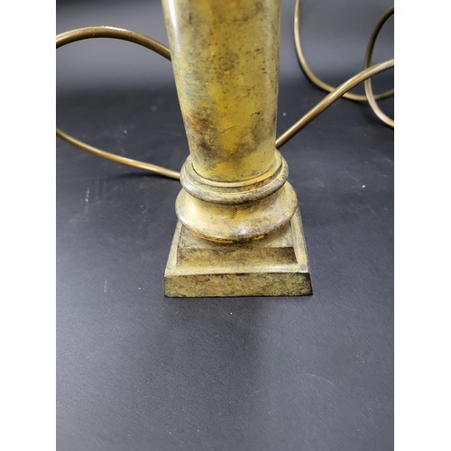 113 - Metal Column Lamp Base Height 31cm