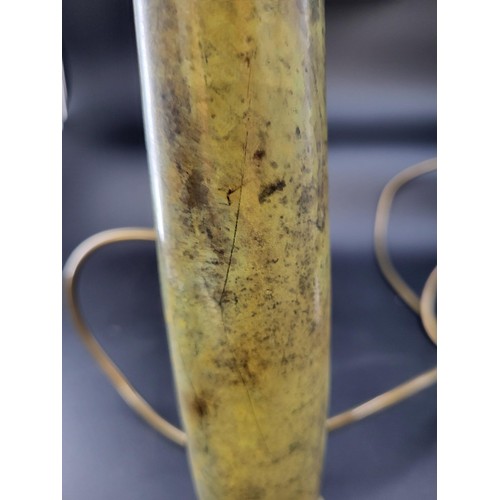113 - Metal Column Lamp Base Height 31cm