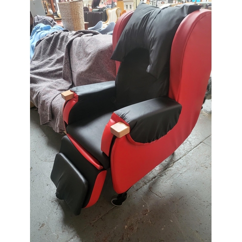 315A - Careflex Hydro Tilt Chair in Good Condition Has a few Tears as Shown in Photos on Step Area But Over... 