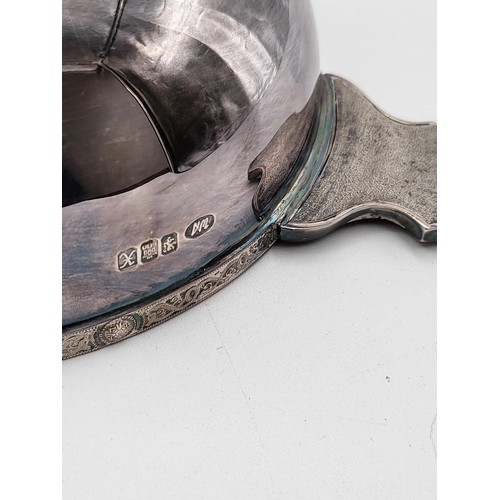 74 - Sterling Silver Quaich with Presentation Inscription on Front Presented 1998 Hallmarked Edinburgh ( ... 