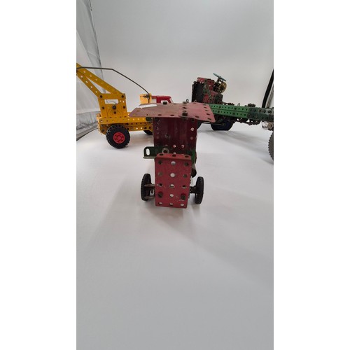 110 - Three Vintage Meccano Vehicles Great Detail in Engine Area in Large One