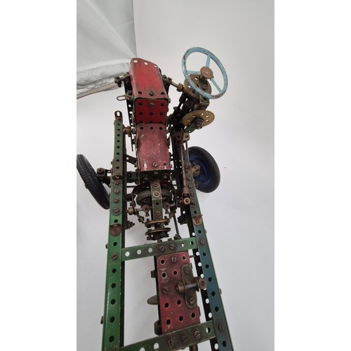 110 - Three Vintage Meccano Vehicles Great Detail in Engine Area in Large One