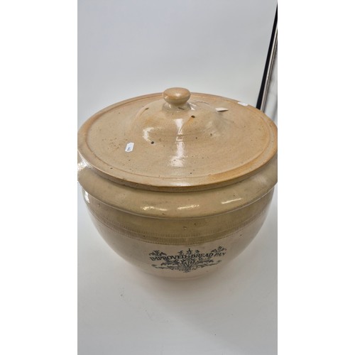 105 - Doulton & Lambeth Rare Pottery Bread Pan with Lid Height 29cm Very Rare to Find Complete Lid