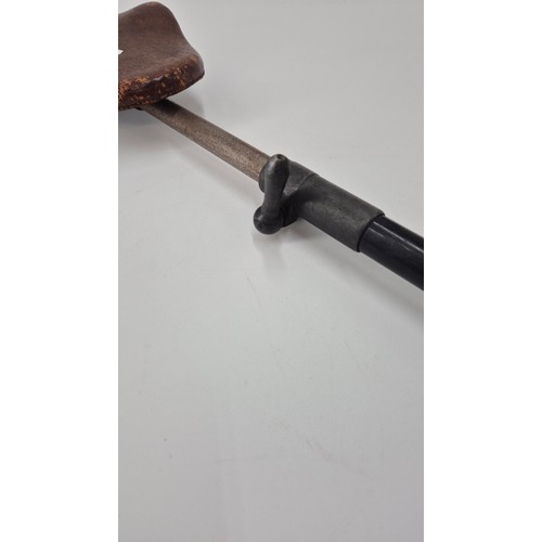 111 - Antique William Mills Telescopic Shooting Stick/Seat (Early 1900) Length 85cm