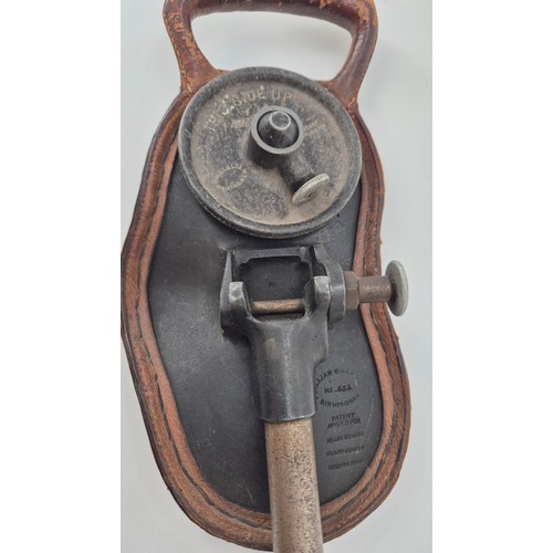 111 - Antique William Mills Telescopic Shooting Stick/Seat (Early 1900) Length 85cm