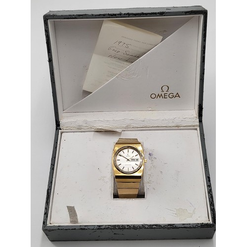 81 - 1970's Omega Automatic Seamaster All Original Strap & Back Plate, Strap Fits 9inch Circumference... 