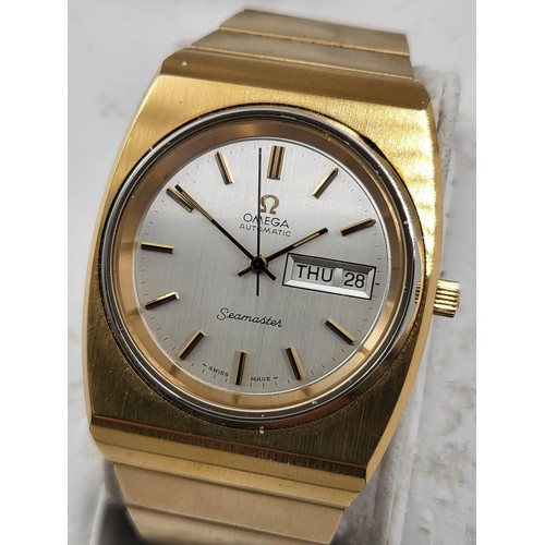 81 - 1970's Omega Automatic Seamaster All Original Strap & Back Plate, Strap Fits 9inch Circumference... 