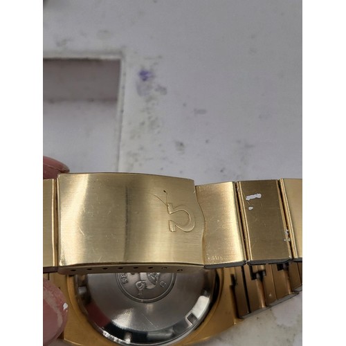 81 - 1970's Omega Automatic Seamaster All Original Strap & Back Plate, Strap Fits 9inch Circumference... 