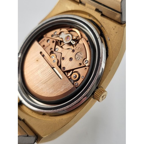 81 - 1970's Omega Automatic Seamaster All Original Strap & Back Plate, Strap Fits 9inch Circumference... 