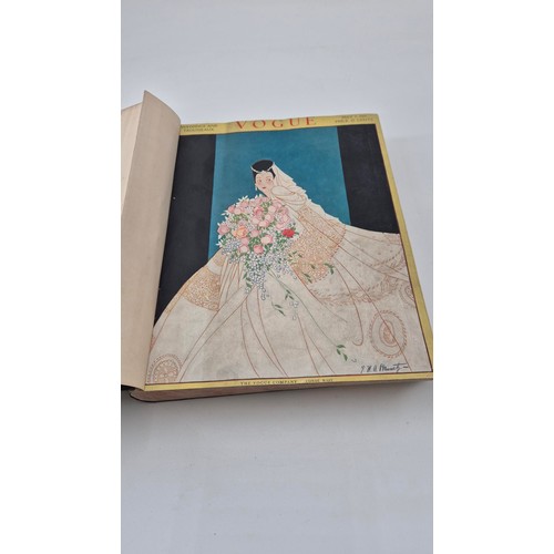 131 - Vogue 1915 May-Aug Book Very Rare Item & in Good Condition Binder On Front Shows Wear This Has 8... 