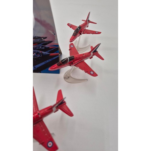 147 - Six Corgi Red Arrow Model Aircrafts. Three New in Boxes.Length 10cm x Wings 9cm