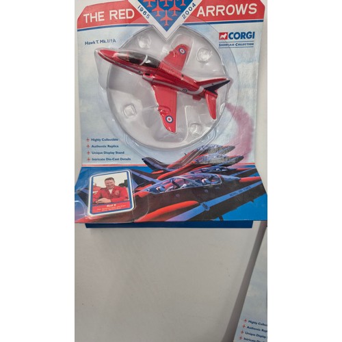 148 - Three Red Arrow Model Aircrafts, Two Concord Aircrafts and One Passenger Aircraft.Red Arrow Length 1... 