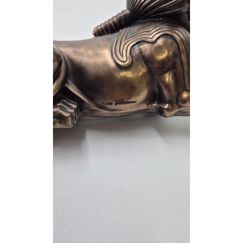 153 - Two Resin Veronese 2000 Egyptian Sphinx StatuesLength 24cm x Width 14cm