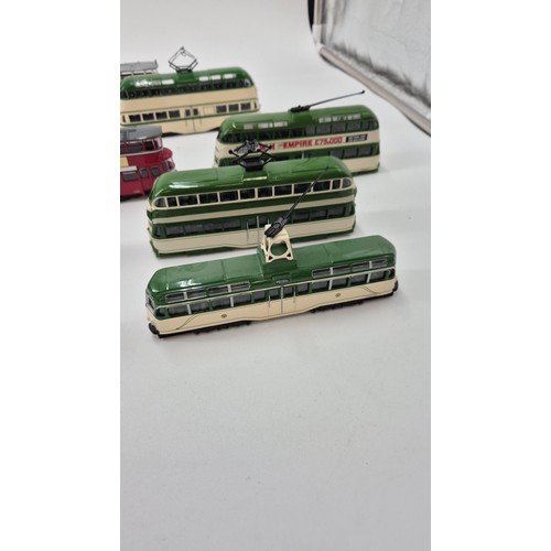 154 - Ten Corgi Model TramsLength Approx. 17cm