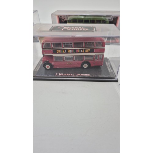 174 - Six Corgi Original Omnibus Buses in Plastic Cases