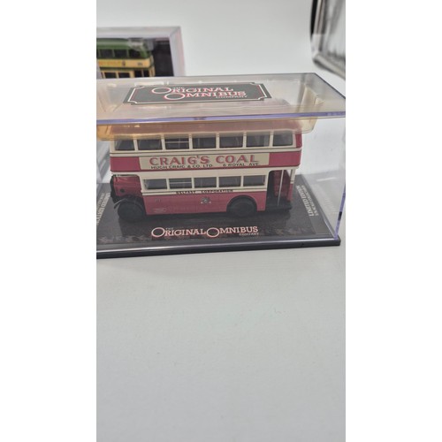 174 - Six Corgi Original Omnibus Buses in Plastic Cases