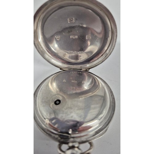 184 - Silver Cased Pocket Watch