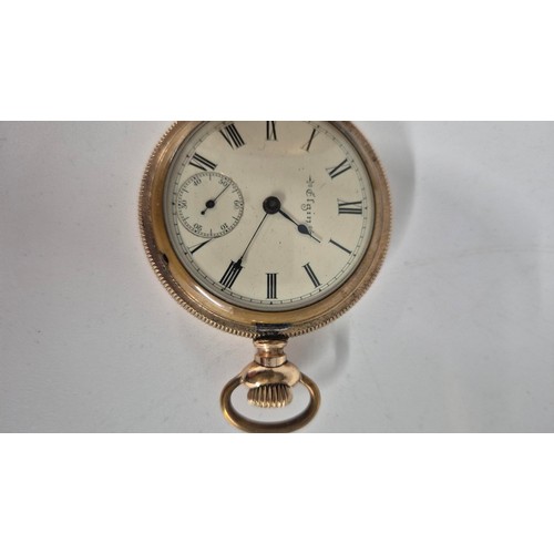 185 - Gold Plated Elgin Pocket Watch