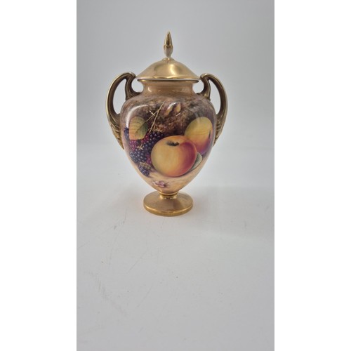 197 - Royal Worcester Lidded UrnHeight 18cm