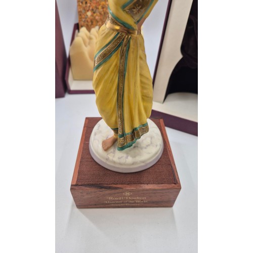 204 - Royal Doulton Indian Temple Dancer Figure 287/750 (Boxed)Height 24cm