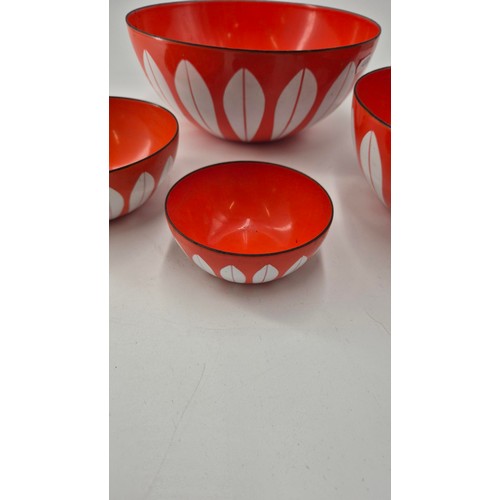 218 - Set of Four Catherine Holm Enameled Bowls 