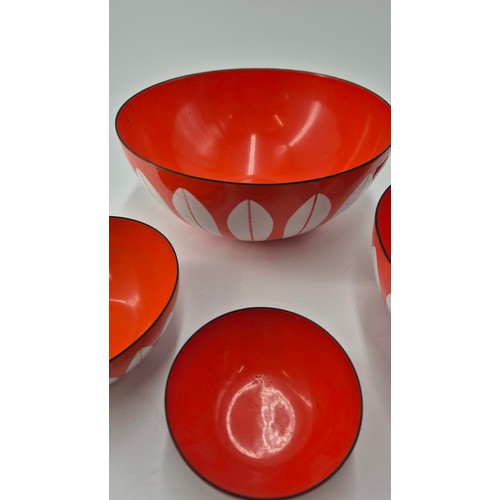 218 - Set of Four Catherine Holm Enameled Bowls 