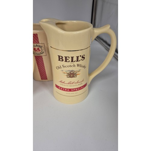 23 - Four Vintage Bell's, Haig & Whyte Mackay Whisky Water Jugs Height 19cm, 17cm & 16cm To Inclu... 