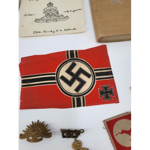 3 - WW2 Medals Lance Corporal J Cree along with Photo's,  other Military Badges, Kriegsmarine Miniature ... 