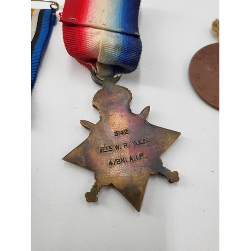 4 - WW1 Medals Presented to Sergeant W. R. Yule