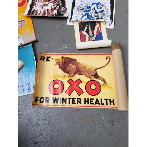 223 - Collection of Posters to Include Three OXO Posters & Others