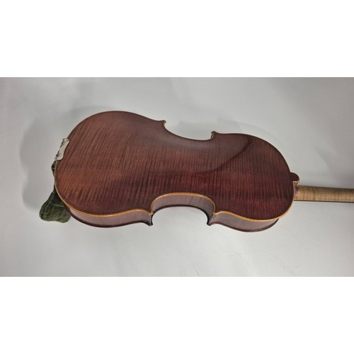 16 - Vintage J. T. L. Jeronimo Barnabetti Paris Violin & Bow 60cm Length 22cm Width