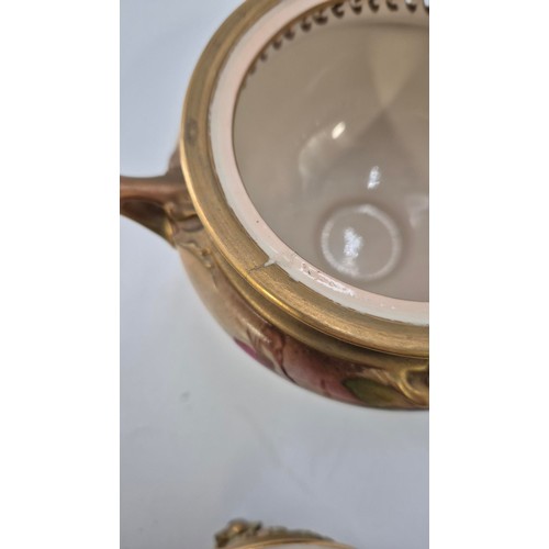 241 - Royal Worcester Potpourri Dish Height 15cmWidth 18cm