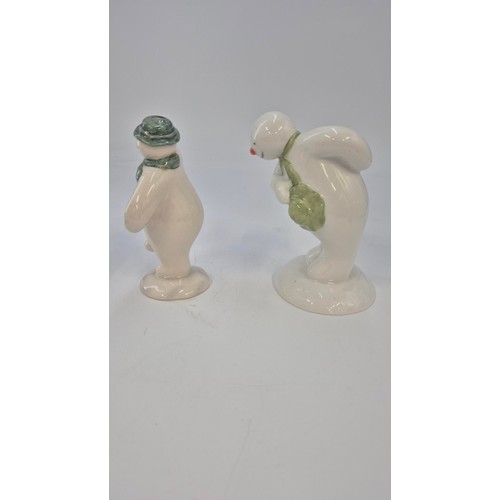 248 - Two Royal Doulton Snowmen FiguresHeight 13cm