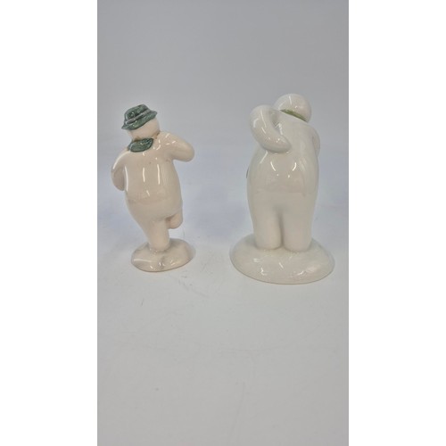 248 - Two Royal Doulton Snowmen FiguresHeight 13cm