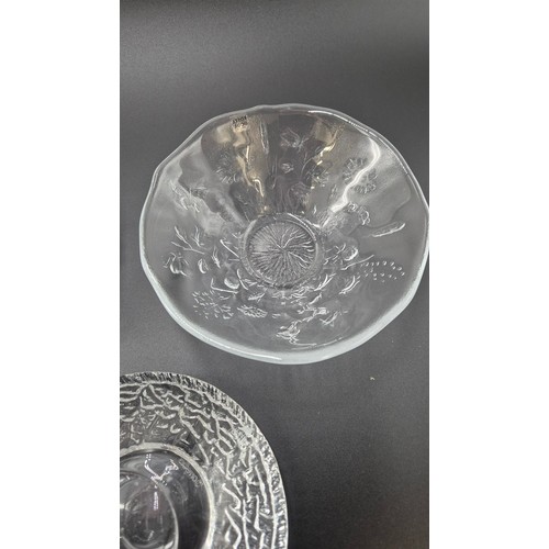 250 - Collection of Scandinavian Glass to Include Candle Holders & Kosta Boda Bowls & Others