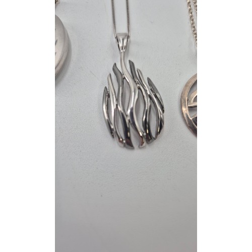 42 - Four Sterling Silver Necklaces & Pendants2 x 16cm2 x 18cm