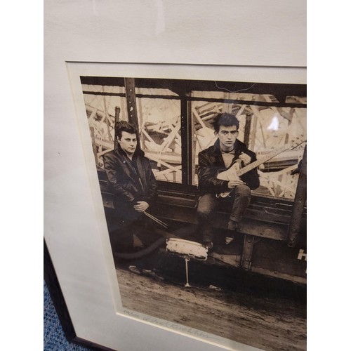 61 - The Beatles, Funfair, Hamburg – Limited Edition Photograph by Astrid Kirchherr Signed Measures 63cm ... 