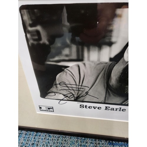 63 - Steve Earle Signed Photo from Artemis Records Measures 40cm Wide by 33.5cm Tall