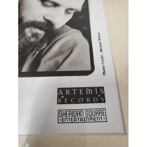 63 - Steve Earle Signed Photo from Artemis Records Measures 40cm Wide by 33.5cm Tall