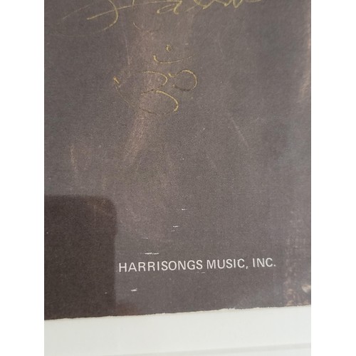 64 - Vintage 1970s George Harrison Genuine Autograph Sheet Music Titled My Sweet Lord Says To Pete Best W... 