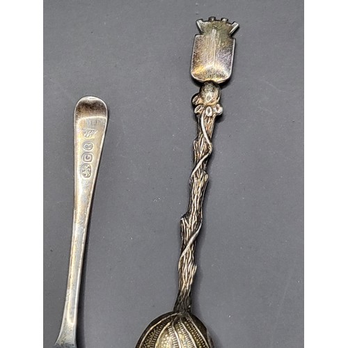 59 - Three Silver Spoons & One Other Largest Measures 14cm & Smallest Measures 8cm One By J.B.Jon... 