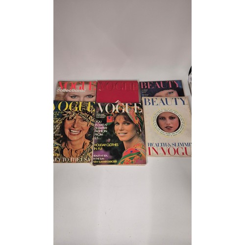 101 - Six Vogue Magazines 1971, 1974, 1975, 1976 & 1977