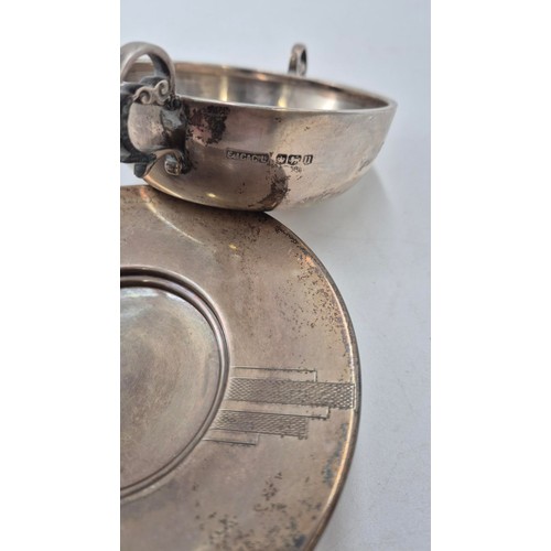 269 - Three Sterling Silver Items to Include Small Bowls & Small Footed Plate Weighs 234g