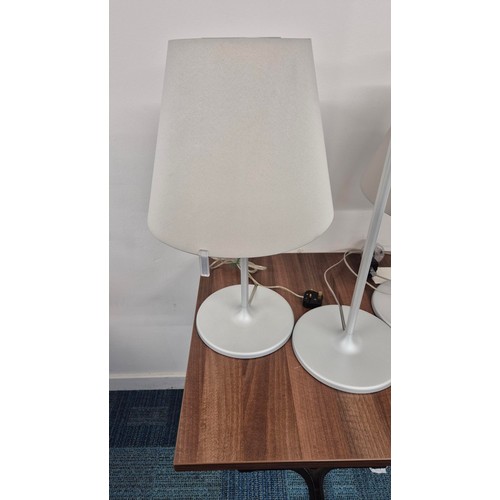 273 - Two Artemide Melampo Night Table Lamps & Artemide Melampo Standard LampTable Lamps 58cm TallStan... 