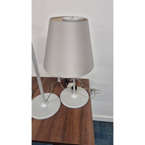 273 - Two Artemide Melampo Night Table Lamps & Artemide Melampo Standard LampTable Lamps 58cm TallStan... 