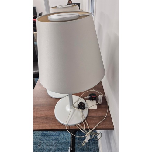 273 - Two Artemide Melampo Night Table Lamps & Artemide Melampo Standard LampTable Lamps 58cm TallStan... 