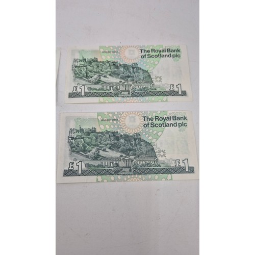 287 - Four Royal Bank of Scotland 1960-1990's £1.00 Notes